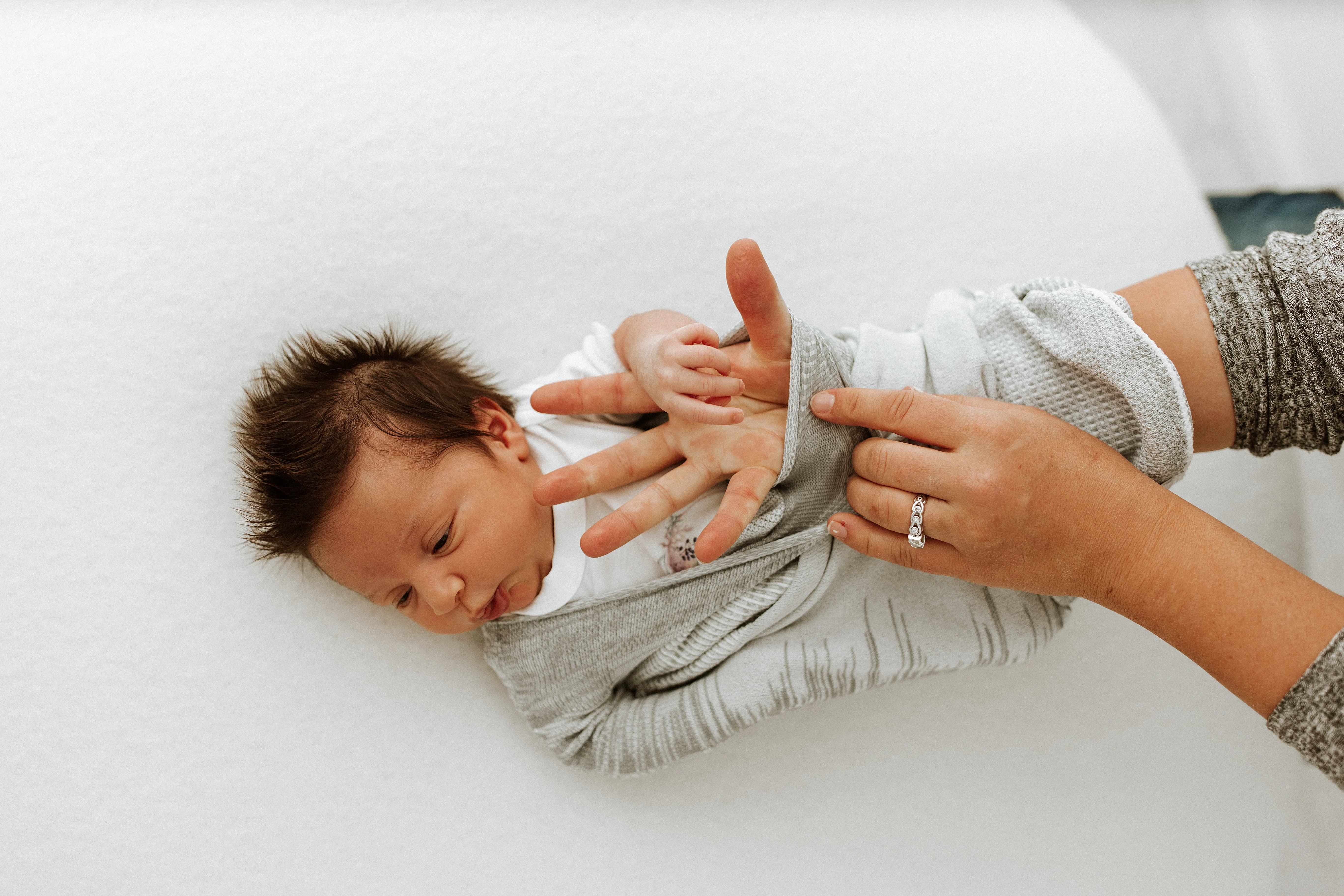 Grey Swaddle Sleep Sack - Image 7